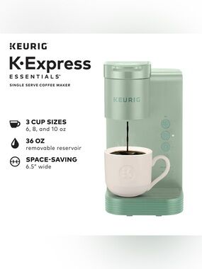 Keurig Single Serve Coffee Maker in Mint Green